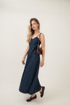 Minuit Bias Slip Denim Dress