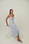 Azure Slip Midi Dress